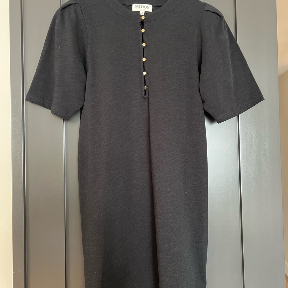 Nation LA - Black Button-Down Dress